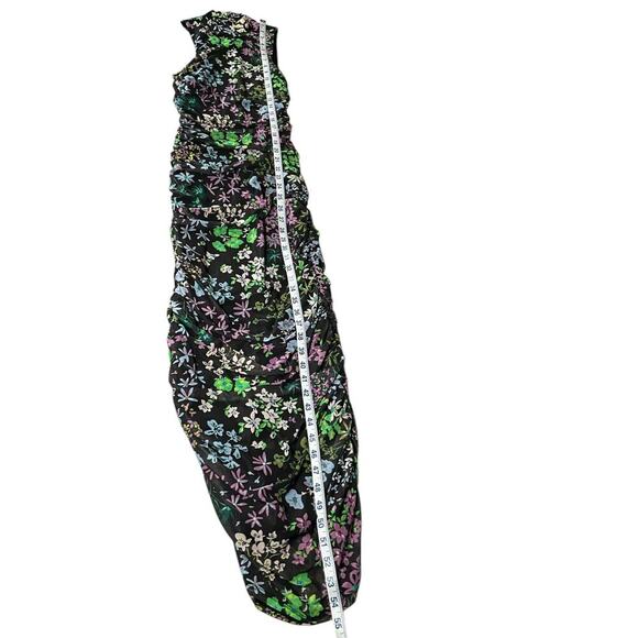 REVOLVE AFRM Sleeveless Mockneck Midi Bodycon Black Floral Size Medium NWT - Picture 7 of 10